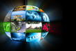 Television and internet production technology concept Television and internet production technology concept