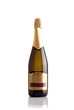 Champagne bottle isoalted against a white background