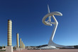 Olympic antenna in stadium park of Barcelona
