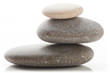 Photo: Pyramid of stones on a white background. Pyramid of stones on a white background.
