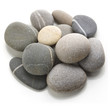 Photo: Mound of stones on a white background. Mound of stones on a white background.