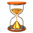 Hourglass. Concept of time.