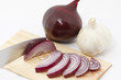 Foto: Geschnittene rote Zwiebel/Sliced red onion Geschnittene rote Zwiebel/Sliced red onion