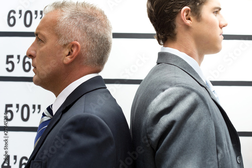 Photo: Two businessmen mugshot Two businessmen mugshot