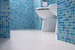 Blue bathroom