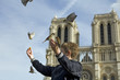 Moineaux parisien à notre dame