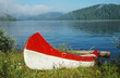 Canoe near the lake
