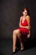 Lady in red