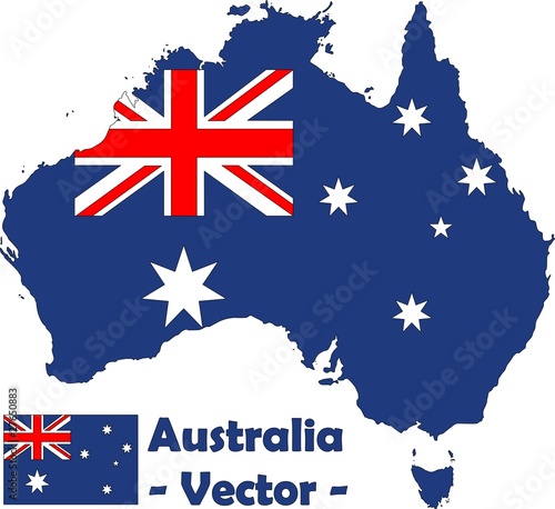 Vektor: Australien Flagge Australien Flagge