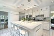 Kitchen with white cabinetry