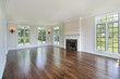 Living room with fireplace