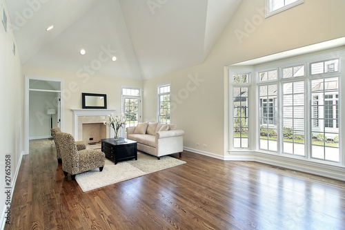 Photo: Living room with picture window Living room with picture window