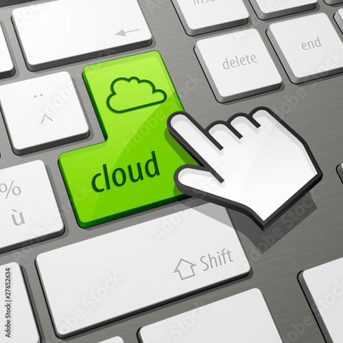 Vettoriale: clavier cloud clavier cloud