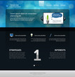 web page layout, dark version web page layout, dark version