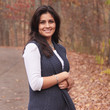 Portrait of young woman on a fall landscape Portrait of young woman on a fall landscape