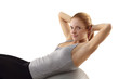 woman work out abs
