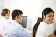 People in a call center