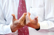 gesture with both hands