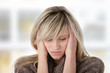 Young beautiful woman with depression