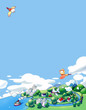 イラスト: スカイシティー点 スカイシティー