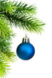Christmas decoration isolated on the white background