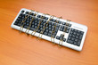 Computer security concept with keyboard and chain Computer security concept with keyboard and chain