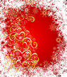 Christmas background with hearts Christmas background with hearts