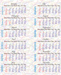 2011 Calendar on Abstract background, Vector