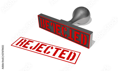 Illustration: rejected stamp rejected stamp
