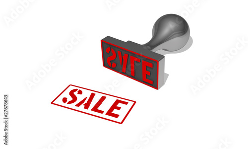 Illustration: sale stamp sale stamp
