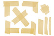 Masking tape corners and stripes Masking tape corners and stripes