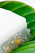 Native Thai style dessert wrapped with banana leaf Native Thai style dessert wrapped with banana leaf