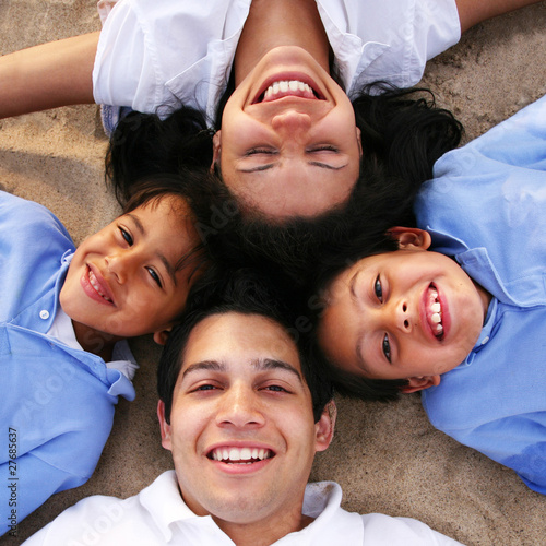Photo: Family enjoying outdoor vacation Family enjoying outdoor vacation