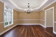 Dining room with tan walls