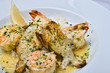Shrimp and Artichoke with lemon in butter sauce Shrimp and Artichoke with lemon in butter sauce