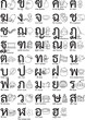 thai alphabet - outline vector