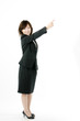 指差す女性社員