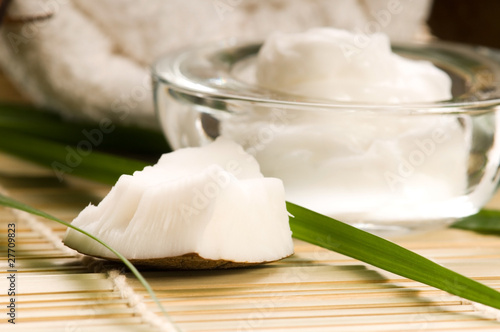 Photo: Coconut and coconut oil Coconut and coconut oil