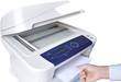 Laser copier and fax, isolated.