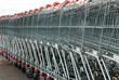 Parked shopping trolleys Parked shopping trolleys