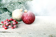 vischio con palline di natale
