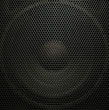 Audio speaker, closeup