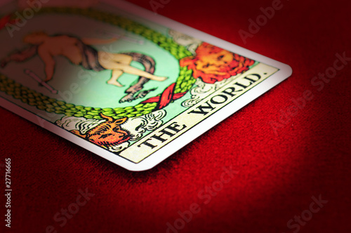 Foto: The world tarot card The world tarot card