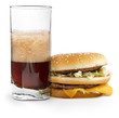 Foto: cola and cheeseburger cola and cheeseburger