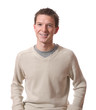 Photo: portrait of young smiling man isolated over white background portrait of young smiling man isolated over white background