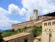 Basilica of Saint Francis - side view - Assisi, Italy