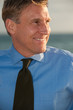 attractive business man on beach