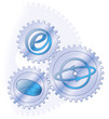 Zahnrad, cog, gearwheel, Konzept, Business, e-Commerce