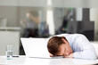 Foto: Businessman sleeping Businessman sleeping