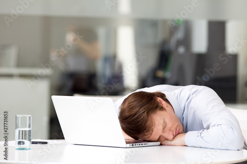 Photo : Businessman sleeping Businessman sleeping